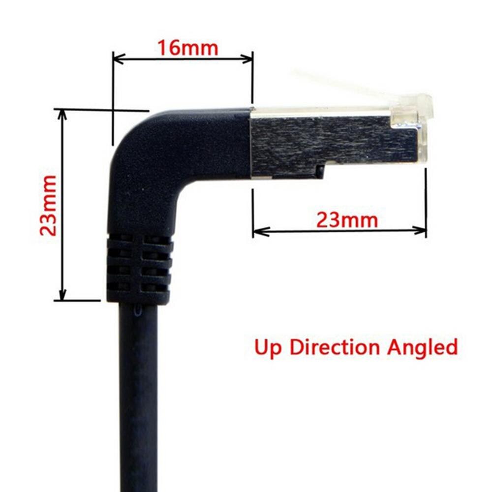 Alta cantidad 30cm 60cm montaje de red macho a hembra tornillo Panel de Ethernet RJ45 Cable de extensión LAN