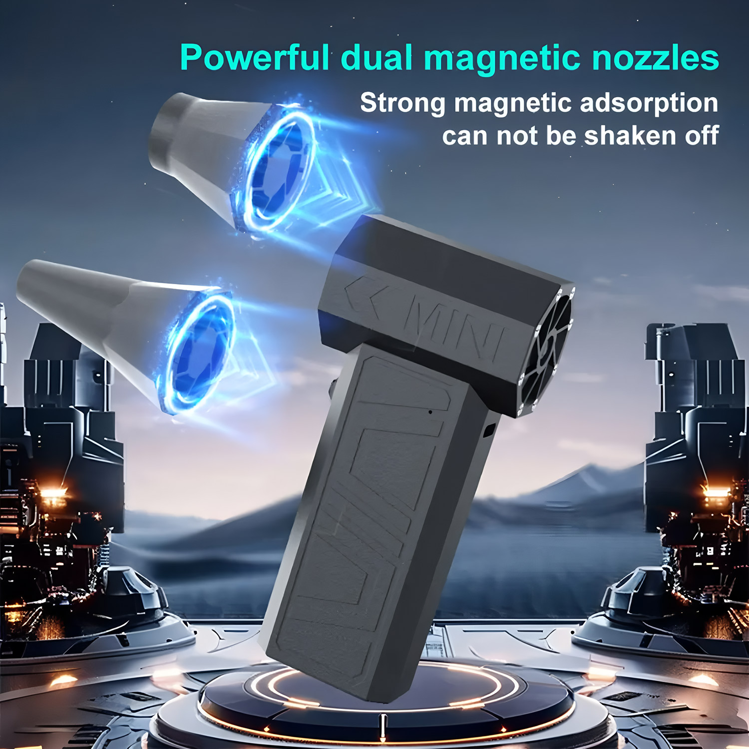 200000 RPM Mini Turbo Jet Fan plumero de aire eléctrico velocidad del viento ajustable Turbo ventilador violento recargable con luz limpieza del coche