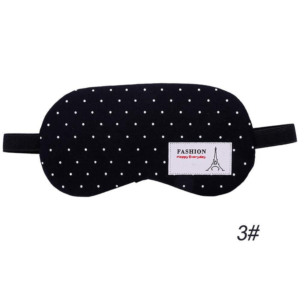1Pc Sleeping Mask Eyepatch Eye Cover Cotton Mask for Eye Travel Relax Sleeping Aid Eye Patch Shading Eye Mask: 3 NO Ice Gel-Tower