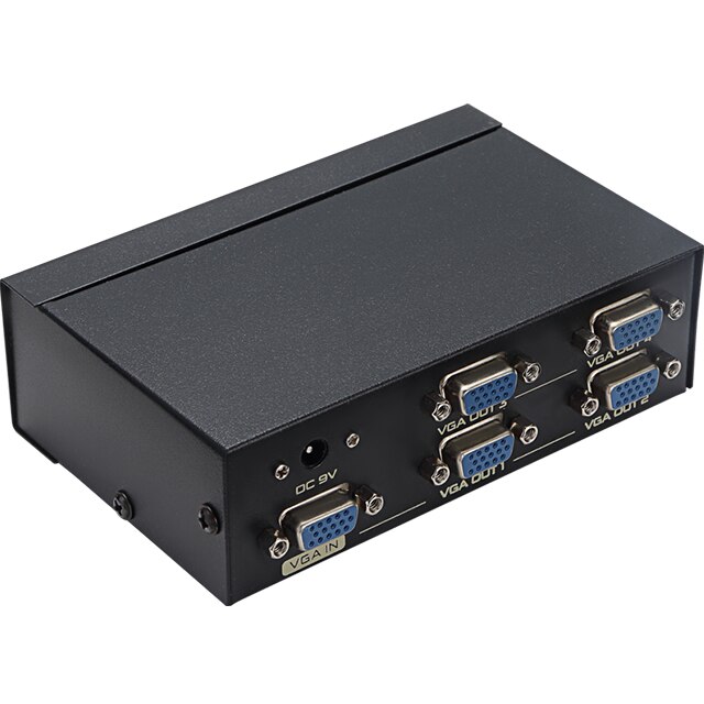 vga video splitter 4 Port vga splitter 250MHZ 15HDF high frequency 1920 * 1440 power supply