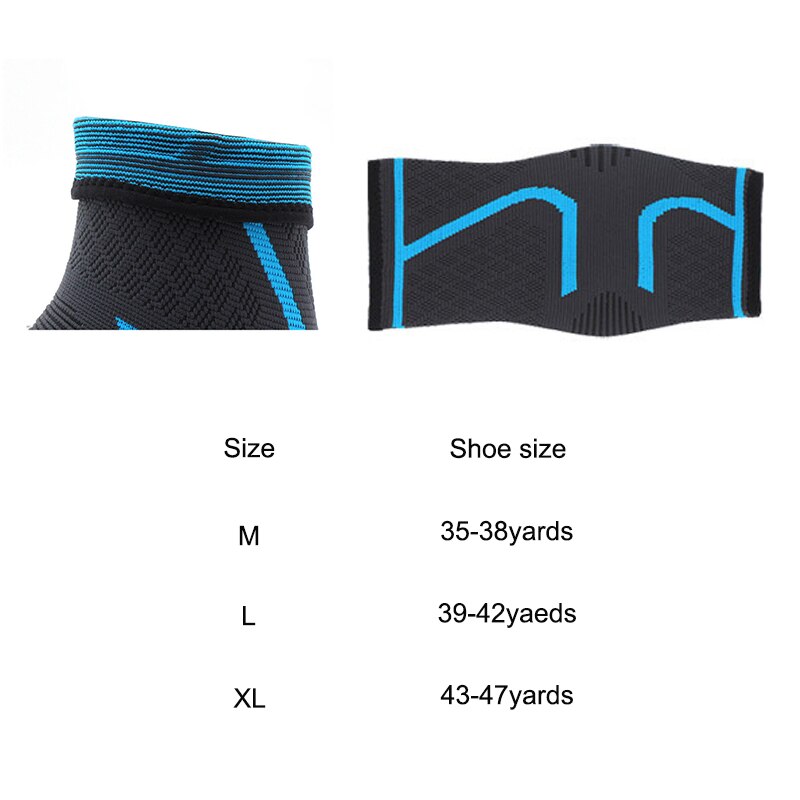 1 Paar Enkel Ondersteuning Compressie Pad Vrouwen Gym Fitness Nylon Elastische Ondersteuning Voet Bandjes Protector Voetbal Enkelbrace