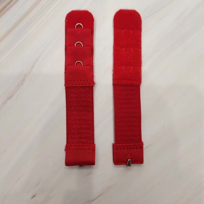 2/10 stuks 1 rij 3 haken bh-verlengstuk nylon sluiting verlengstuk elastisch op band bh-verlengstukken verstelbare intieme accessoires