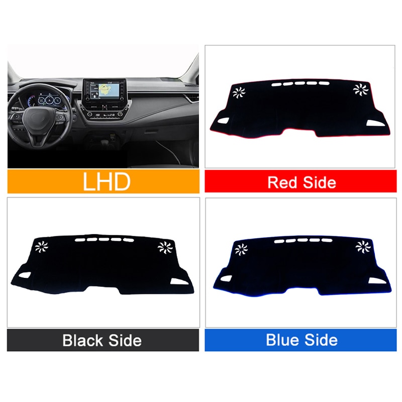 Voor Toyota Corolla Auto Dashboard Cover Dash Mat Zonnescherm Pad Instrument panel Tapijten Protector Anti-Uv Accessoires