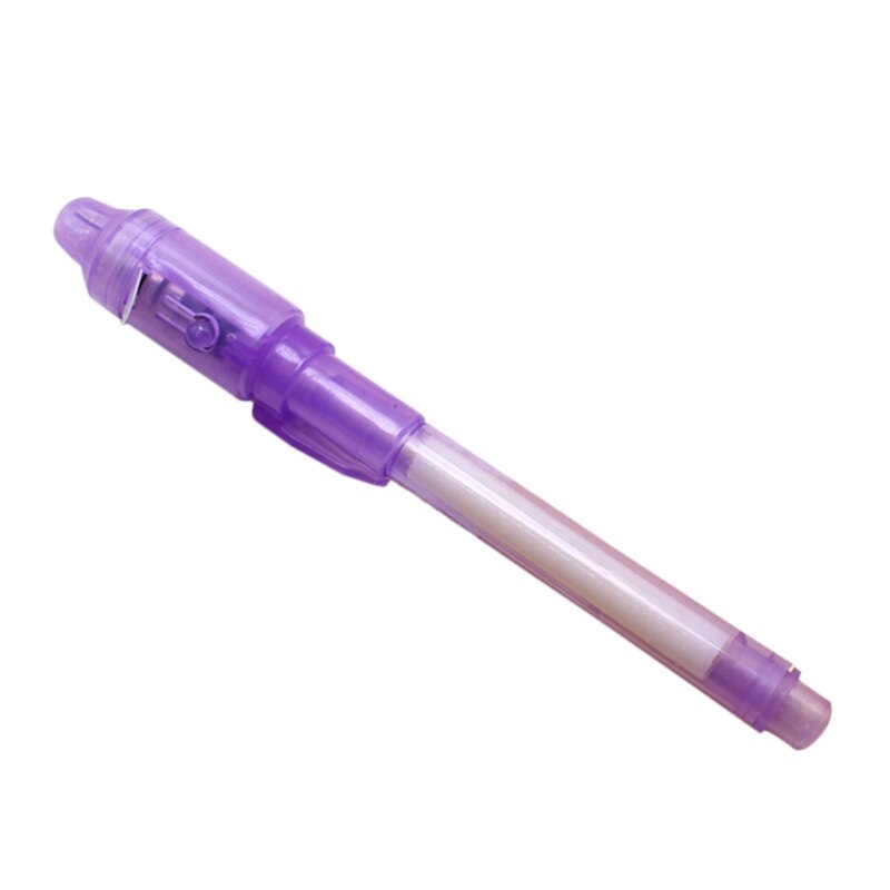 Luminous Light Pen Magic Purple 2 In 1 UV Black Light Combo Drawing Invisible Ink Pen Learning Education Toys For Child