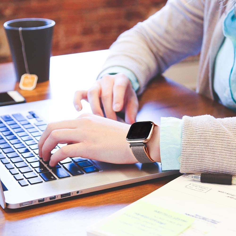 Strap for Fitbit Versa 2 band correa Smart watch replacment Watchband Nylon Sport Loop Bracelet correa Fitbit Versa 2 band