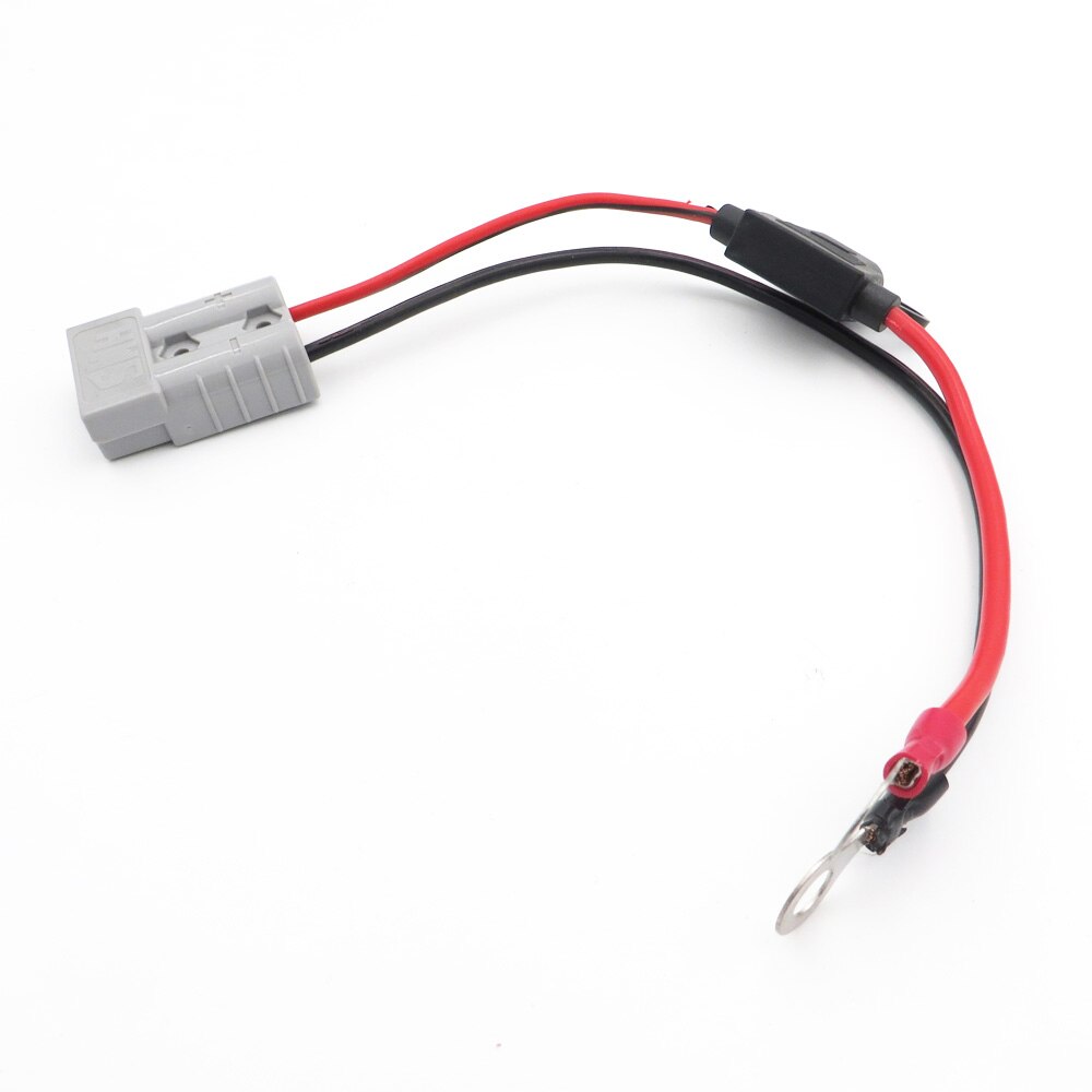 Connector 50A 600V SB50 with 30cm wire 2.5mm2 solar cable 10A waterproof fuse for portabel solar panel M8 ring