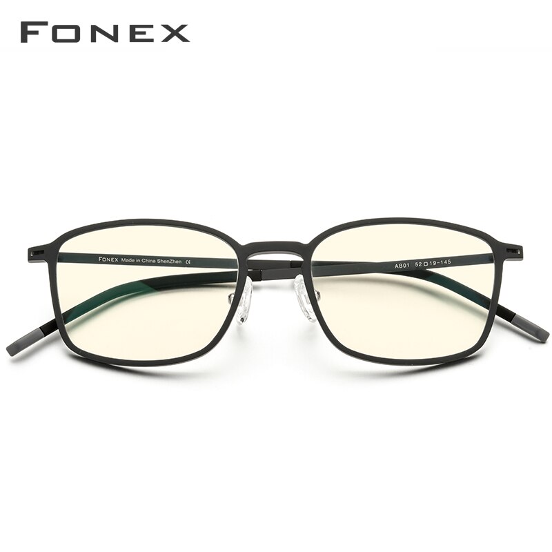 FONEX TR90 Anti Blue Light Glasses Men Reading Goggles Protection Eyeglasses Gaming Computer Glasses for Women AB01