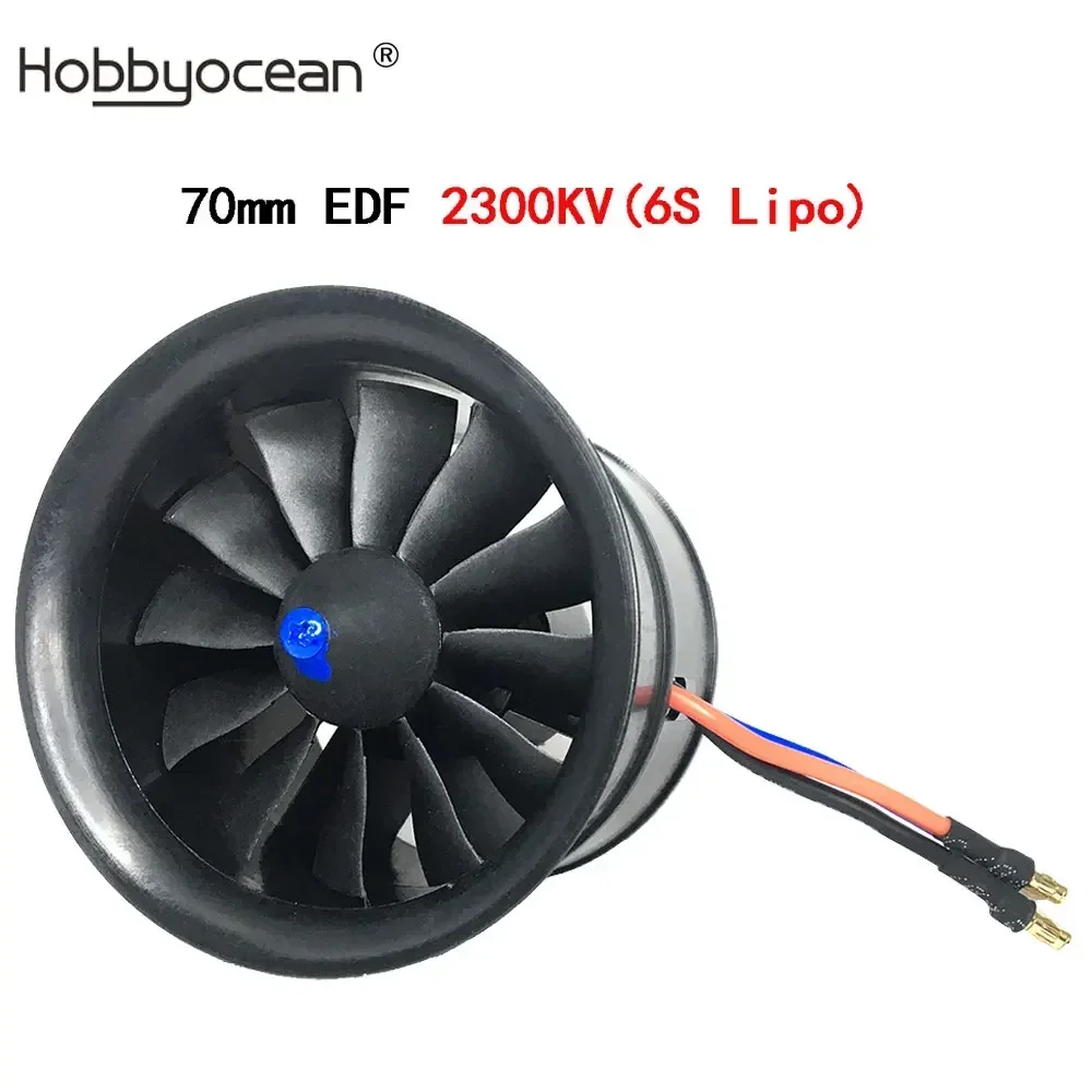 Ventilateur canalisé pour avion à jet radiocommandé, pièces de rechange, 50mm, 64mm, 70mm, 90mm, 11/12, ESC 50A: Gris clair