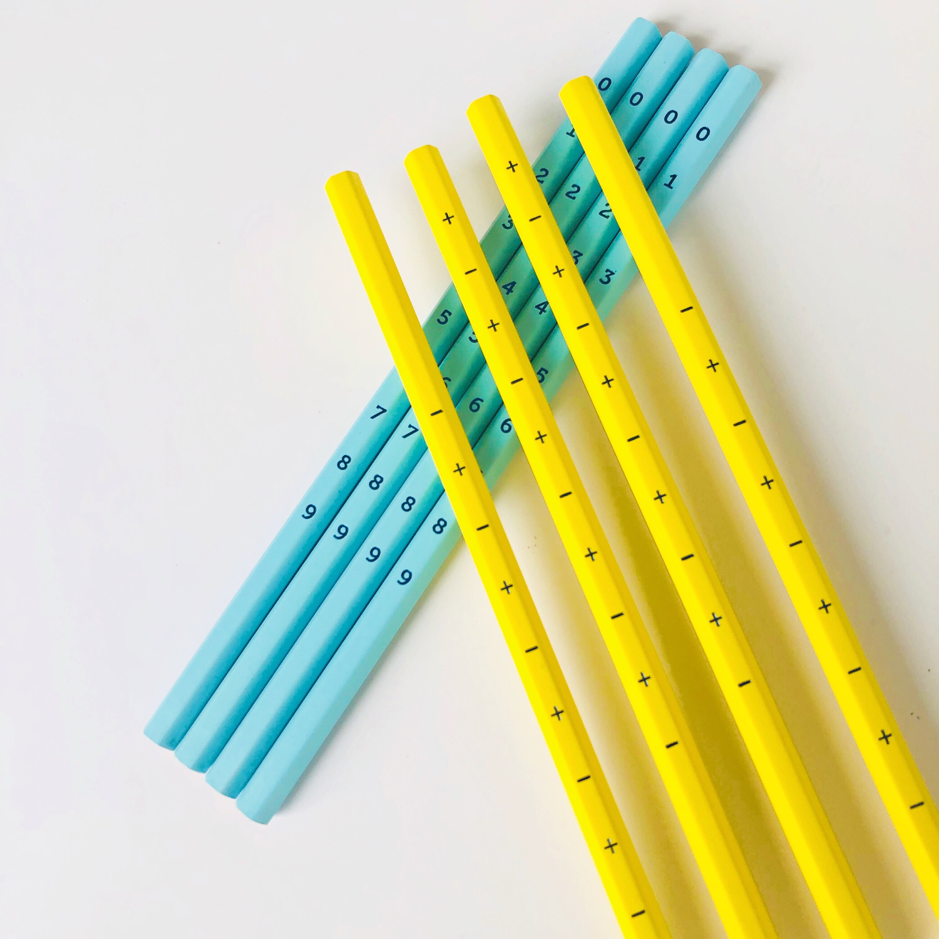 ３pcs Puzzle Numbers Plus Minus 2B Standard Wood Pencil Writing Stationery School Supply