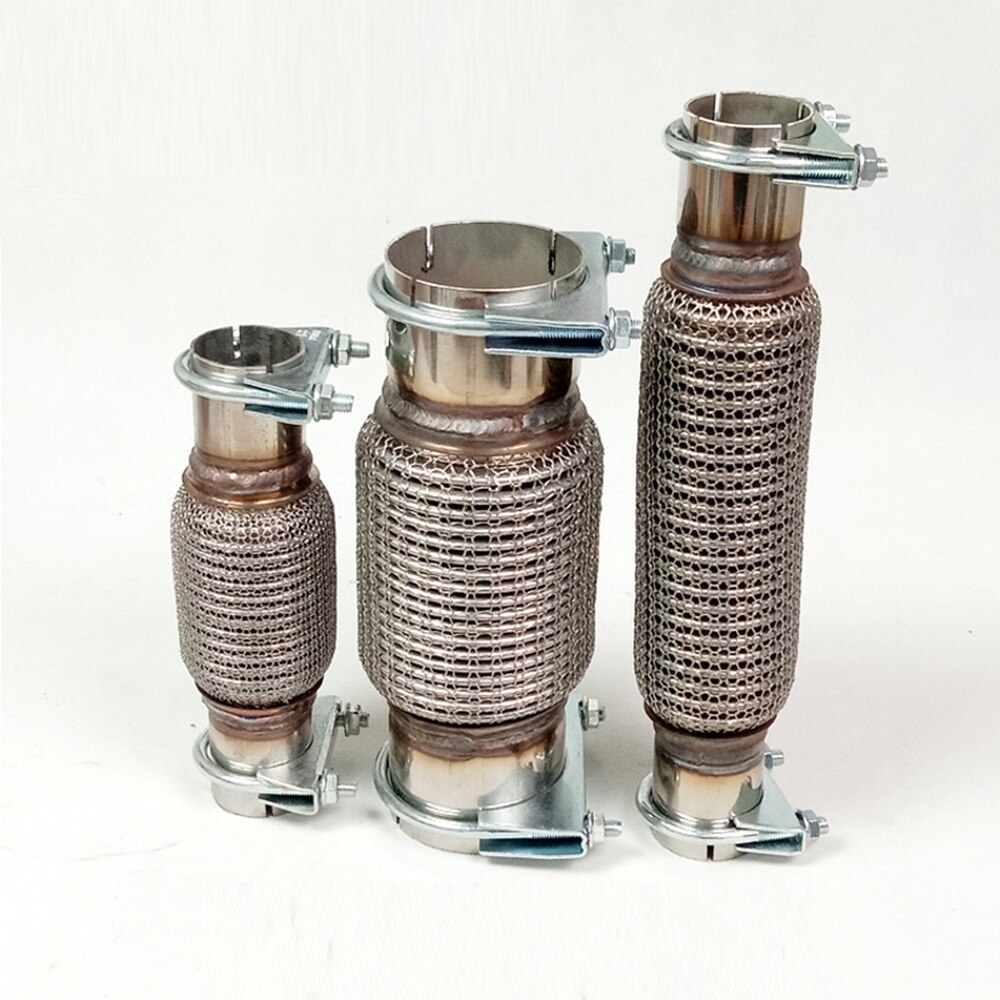 Universal non-welding high temperature resistant Five layer stainless steel exhaust flex pipe soft connection bellows hose clamp
