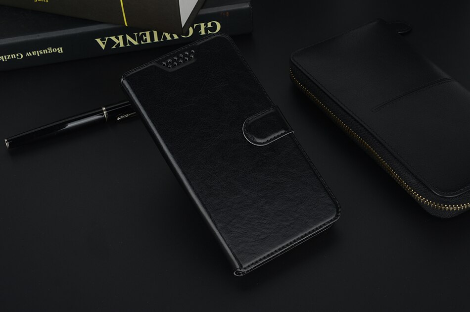 Skóra miękka etui na alcatel U5 HD 5047 5047D 5047Y 4047 4047D 4047Y 5044D 5044Y etui z klapką stojak obudowa portfelowa Coque etui