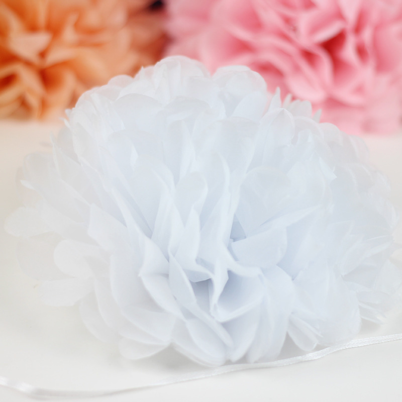 1pc 15cm Pompon Tissue Paper Pom Poms Flower Balls For Wedding Home Decoration Birthday Party Decor DIY Craft Paper Flower 62472: A