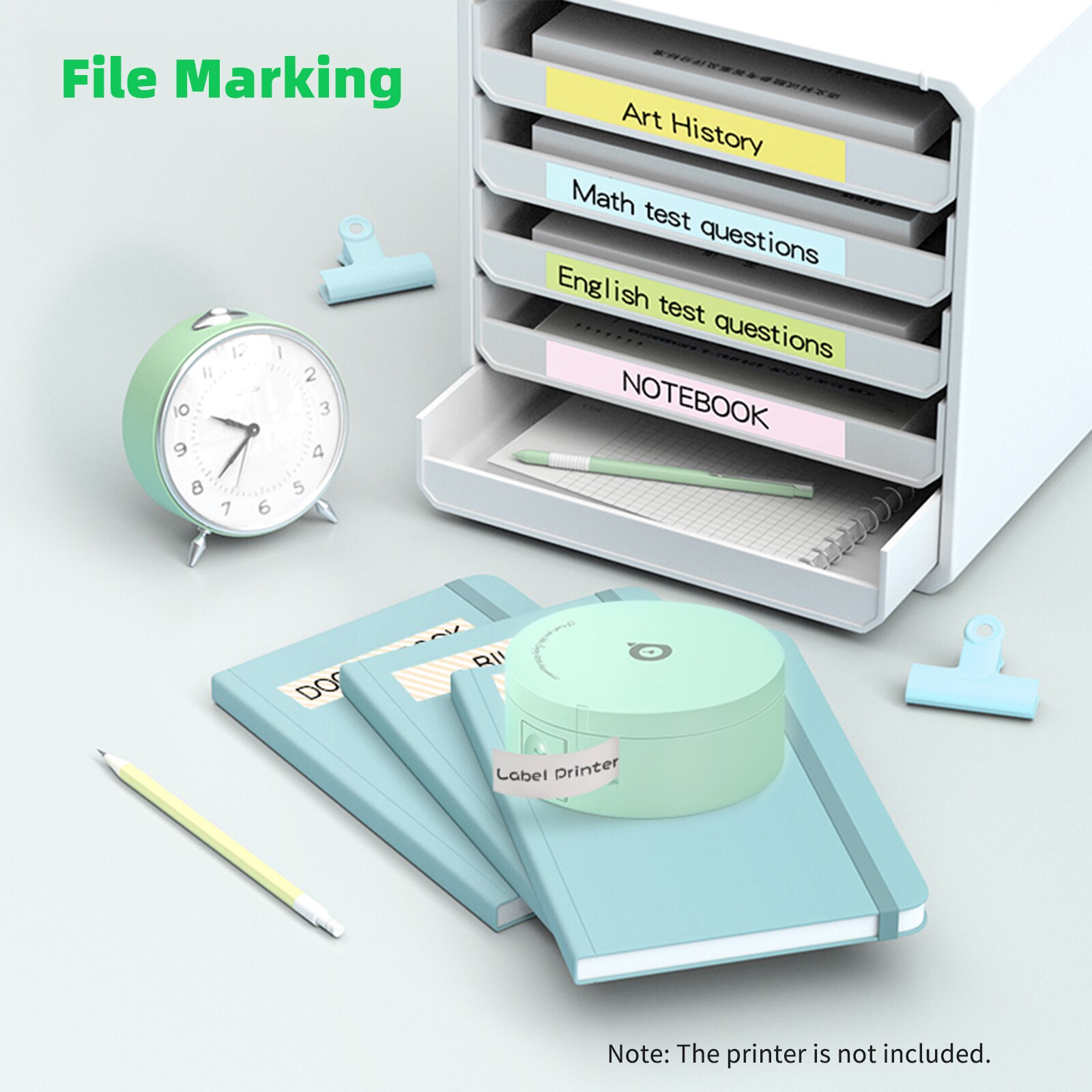 14 Options Label Paper Cute Pattern Sticky Tape Paper Name Price Barcode Sticker Waterproof for PeriPage L1 Mini Pocket BT Label