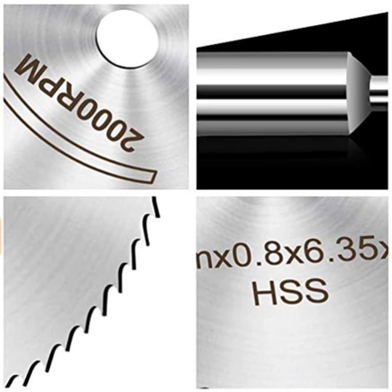 HSS Circular Saw Blade Rotary Tool For Cutting Metal Wood 7pcs Set Mini Power Discs Drill Mandrel Tool
