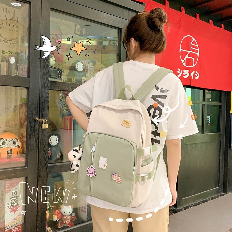 Kobiety student urocze plecaki Kawaii tornister dla nastolatków dziewczyny klasyczny plecak na laptopa kobieta dziennik podróży torby damskie Mochila