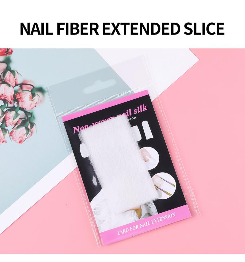 10 uds, Extensión de uñas de fibra de vidrio de seda, forma de uñas, acrílico, extensión de puntas, fibra natural, arte de uñas, accesorio DIY