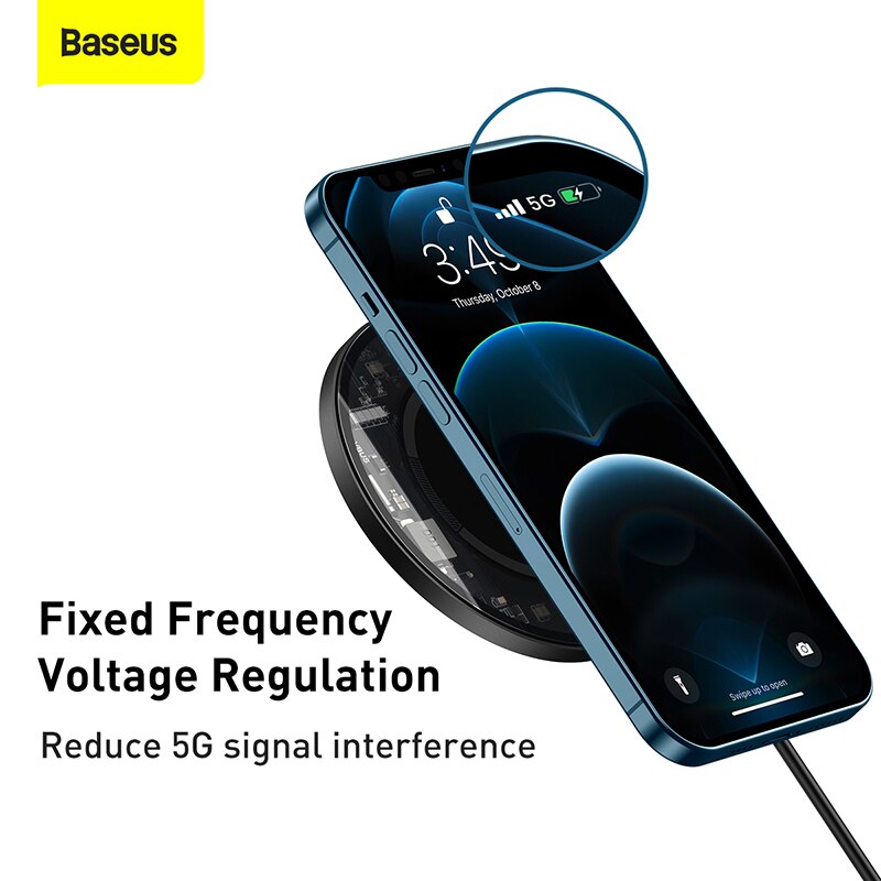 Baseus Magnetische Draadloze Oplader Voor Iphone 12 13 Serie Fast Charger Voor Iphone 12 Mini Draadloze Opladen Pad Voor Airpods