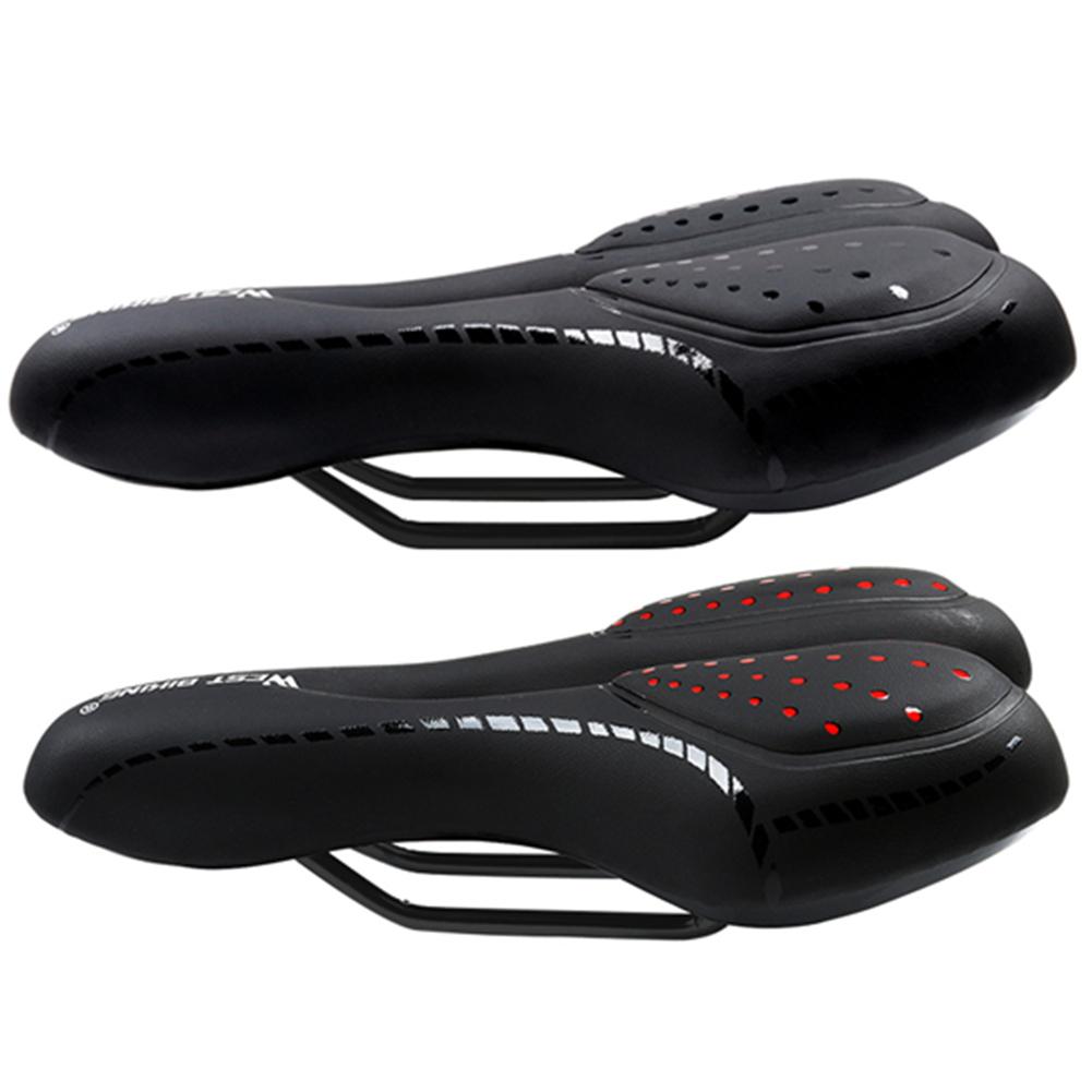 Duurzaam Fietszadel Klassieke Delicate Textuur Fietszadel Waterdichte Siliconen Kussen Pu Oppervlak Mtb Bike Seat