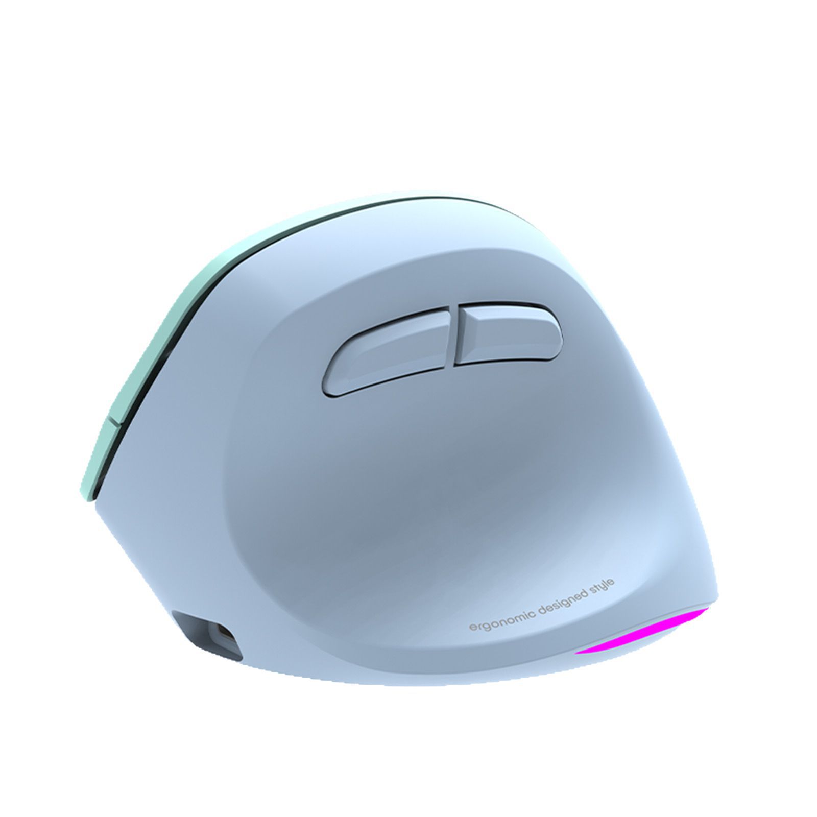 Meetion Mishen Left-Handed Ergonomic Vertical Wireless Mouse Black Light Version Rechargeable Btm010 DPI 2400