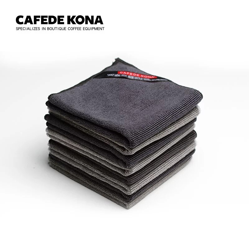 Barista Micro Doek Thee Handdoek 4 Stuks 30*30Cm Reiniging Rommelig Morsen Rond Op Machine Cafe Schoonmaken handdoek Doek Servies Handdoek: Default Title