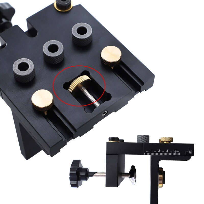 Kit Jig Fori Tascabile Kotsy - 3 In 1 Per Lavorazione Legno Con Guide 8/10/15mm