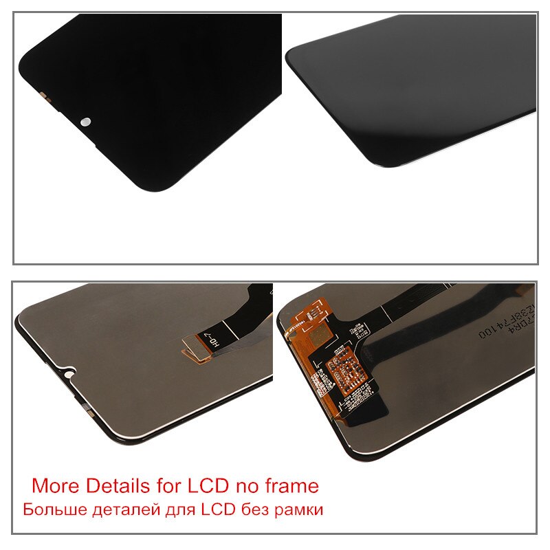 Display para huawei y6p lcd com moldura da tela de toque digitador substituição da tela para huawei y6p MED-LX9 MED-LX9N 6.3 display display display lcd