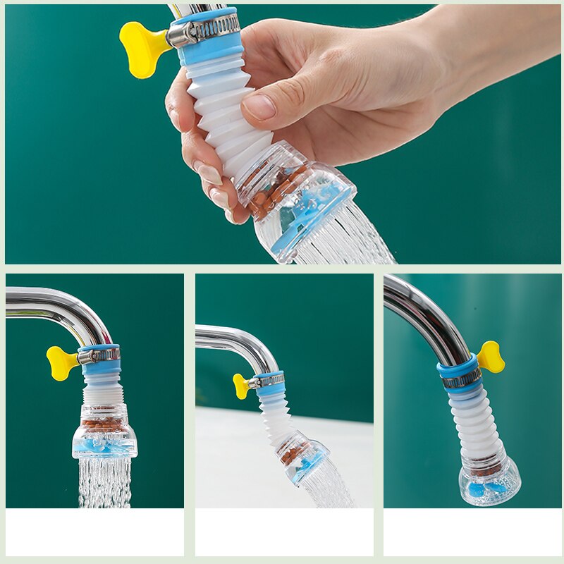 Wasserhahn Filter spritzwasser geschützt Grad drehbar versenkbar Wasserhahn Extender Universal Küche Maiwanshi Filter Wasser auf bereiter