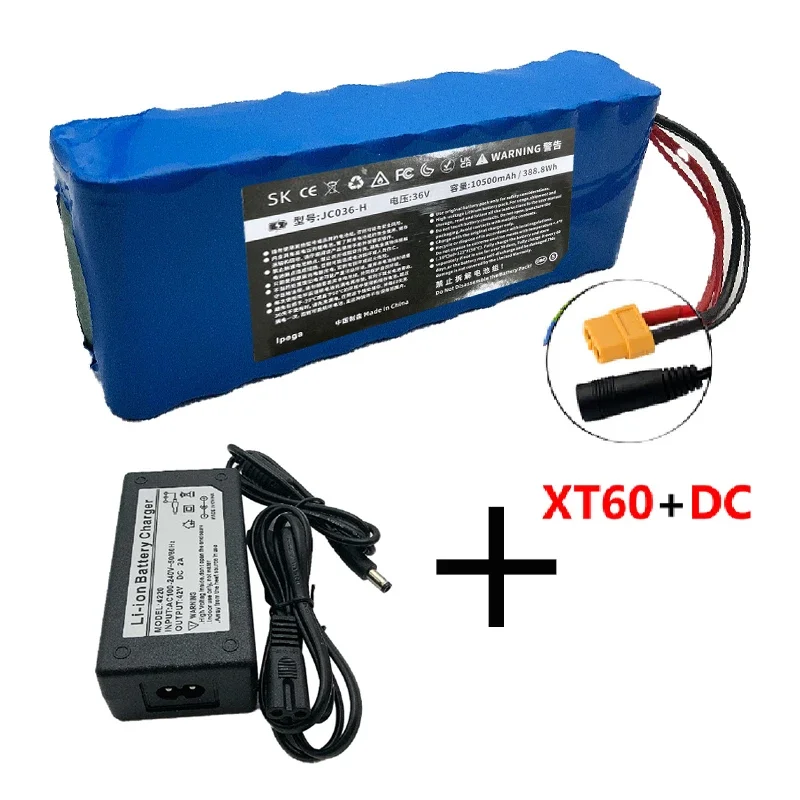 18650 36 V/42 V 10s2p 10500 mAh Elektroroller Power Lithiumbatterie Elektro-Skateboard BMS Roller Balance Auto