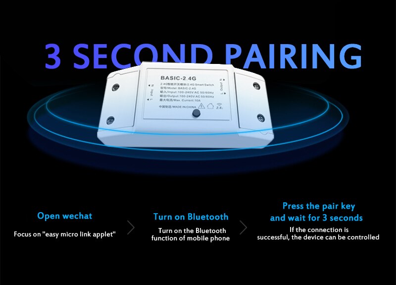 BASIC-2.4G Or RM-2.4G Remote Control RM Smart Switch Bluetooth For EWeLink-APP