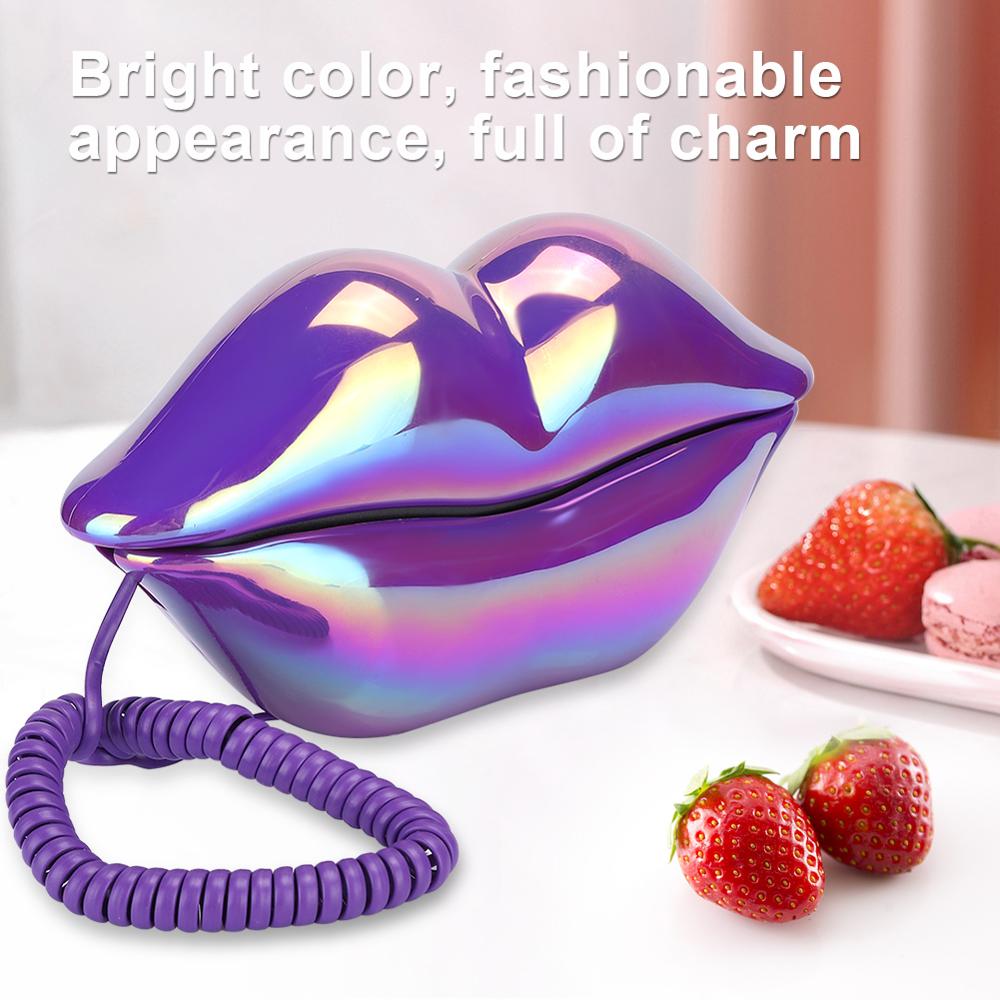 Lip Shaped Telephone Desktop Landline Phone for Home Office telefon