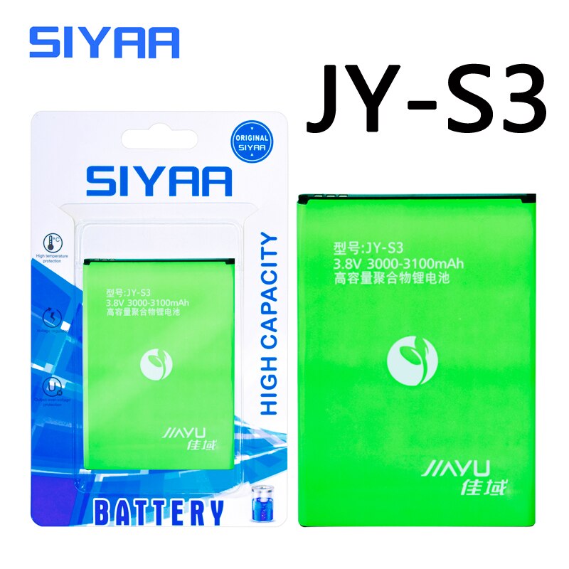 SIYAA – batterie Lithium-polymère de remplacement, pour JIAYU G4 G4S G4T JYS3 S3 JYG2 G3