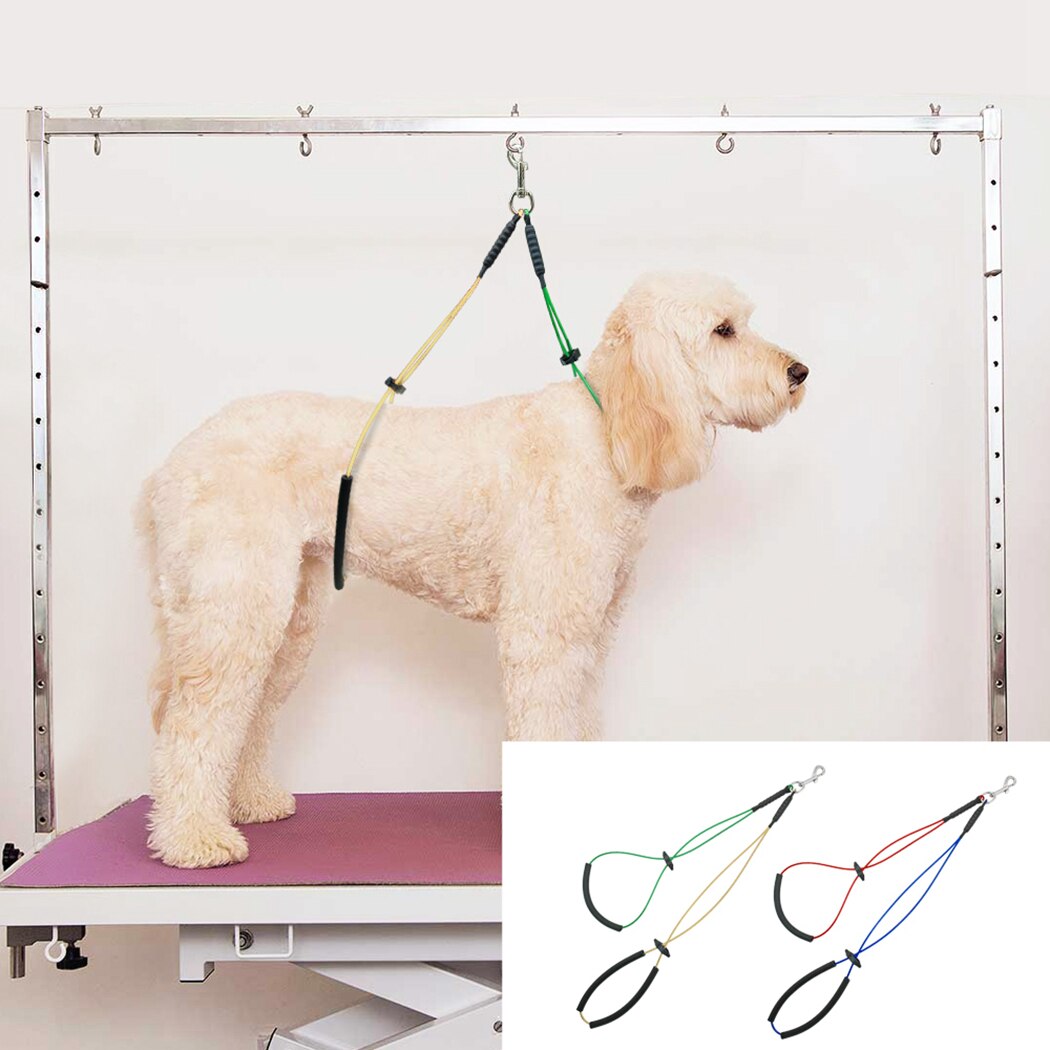 Bijtvaste stalen draad huisdier heuphouder hondentrimmer lus armbevestiging voor kleine grote honden zachte rubberen gevoerde lijn
