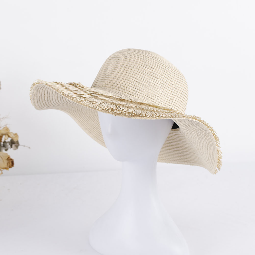 2023 Hoeden Voor Dames Brede Golfmuts Strohoed Dameshoeden Voor De Zon Dameshoed Zomerhoedje Kwastje Hoedtas Pak Zonneklep
