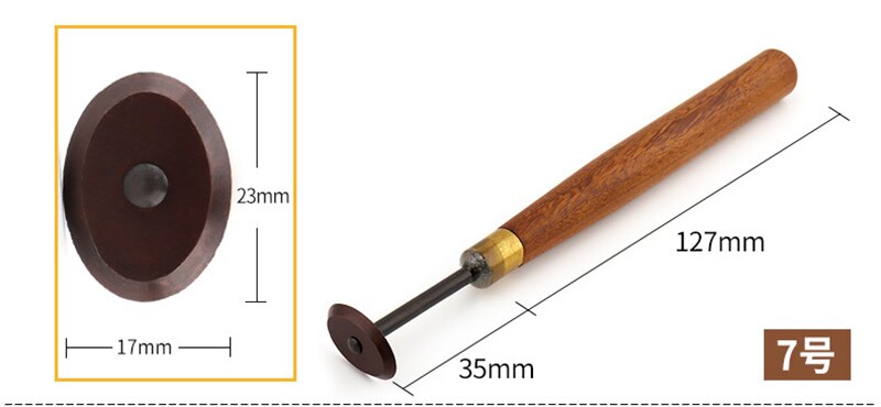 1Stck Praktische Wolfram Stahl Tonne Skulptur Keramik Fettling Messer Werkzeug mit Polymer Ton Holz Griff Werkzeug: 7