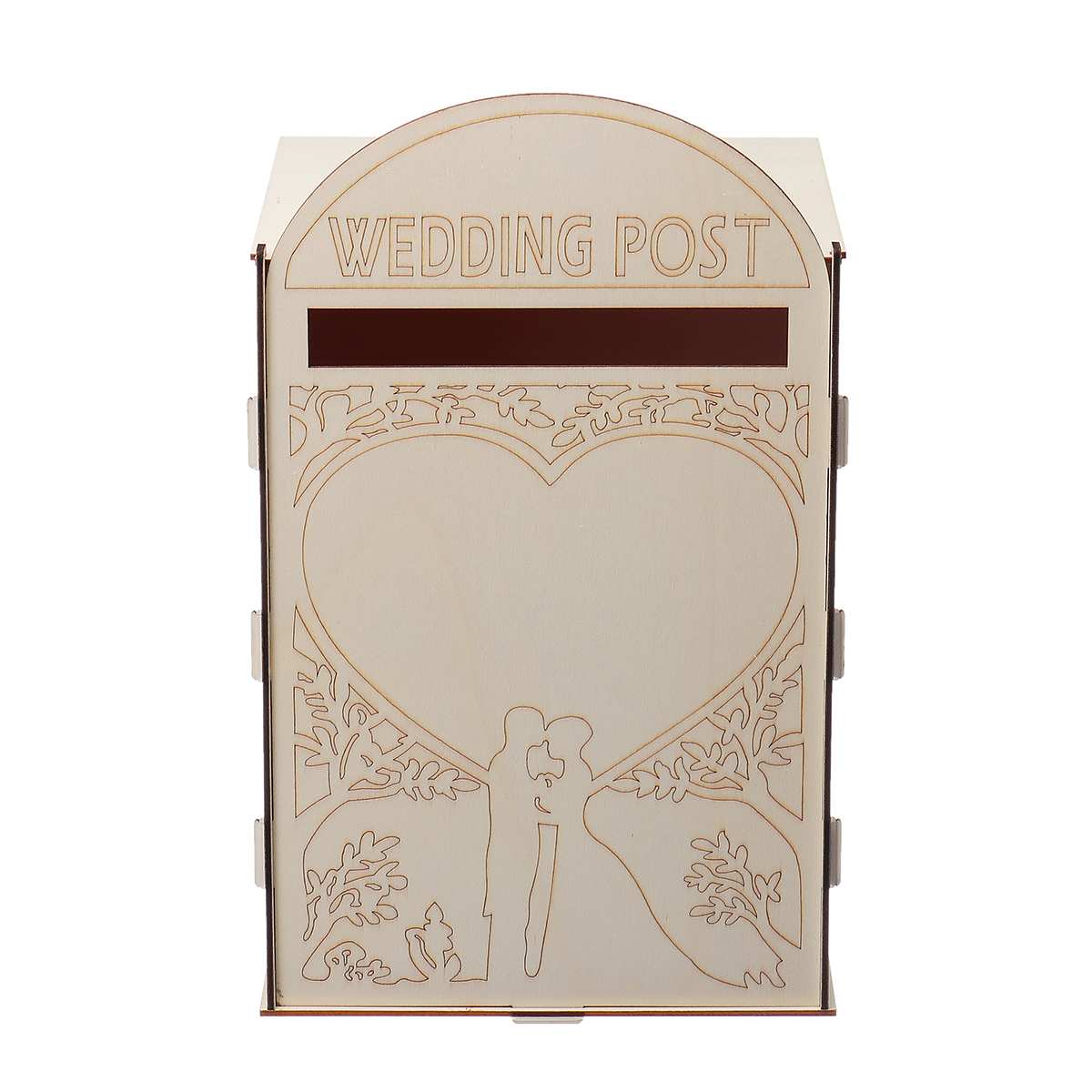DIY Wooden Wedding Supplies Mailbox Royal Mail Style Ornaments Wedding Post Box Card Boxes With a Key