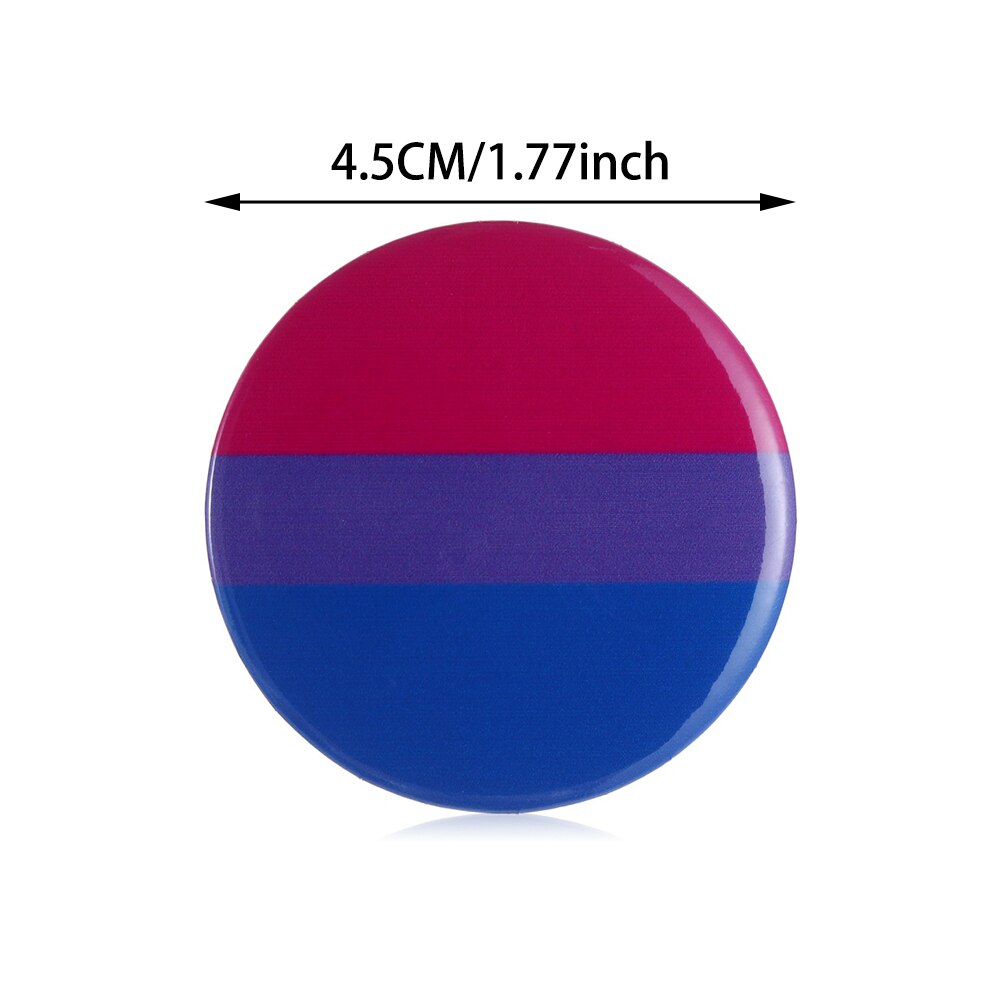 1pc regenboogvlaggen van blik ter ondersteuning van homo's, lesbiennes, biseksuelen en transgenders. symbool pin pictogrammen broche sieraden accessoires