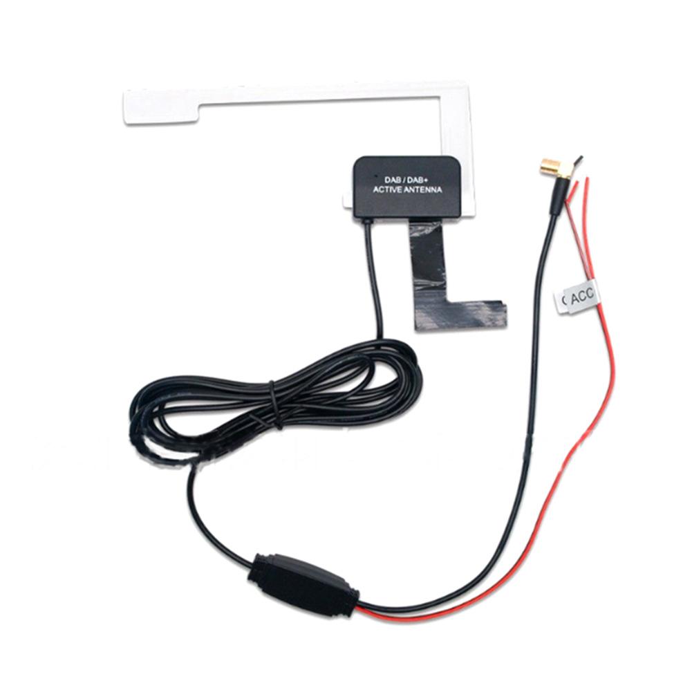 Professionele DAB/DAB DC12V Auto Radio Antenne SMD Patch Type Digitale Radio Signaal Ontvanger RG174 Met Netsnoer