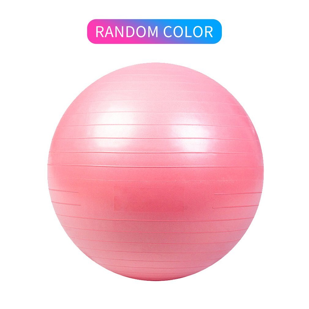 1 stück verdickte pvc-fitnessbälle, bruchsicher, für yoga, pilates, heimtraining, fitnessgeräte, balanceball, 55cm/65cm/75cm zufällige farben