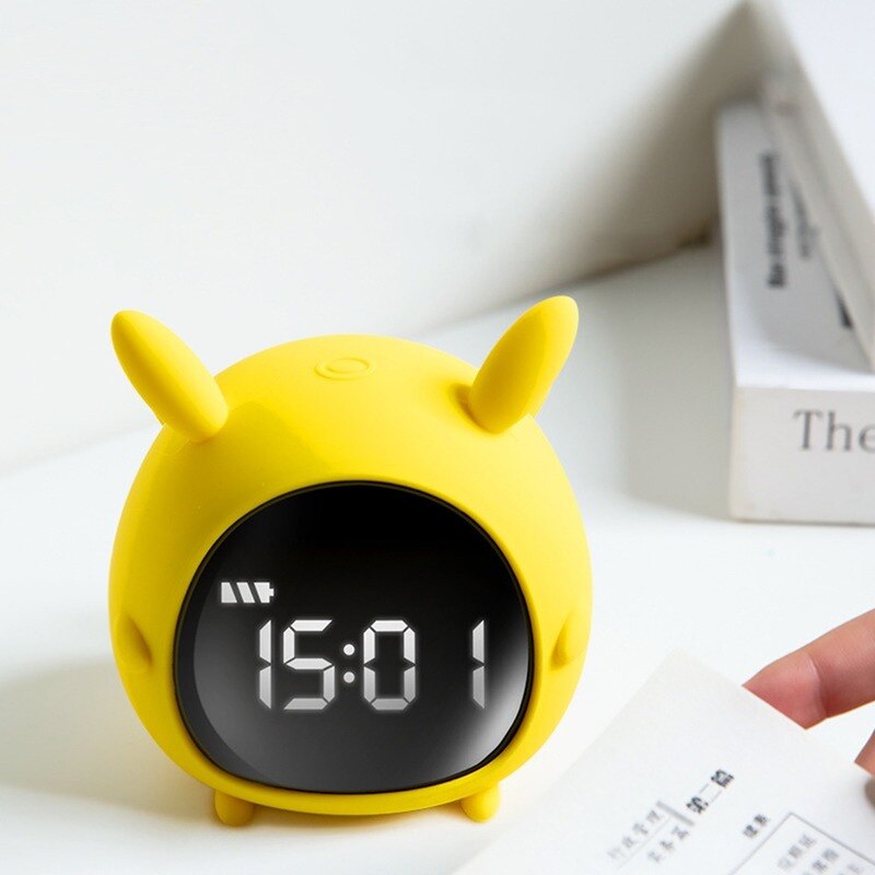 Multifunctionele Nachtkastje Voice-Activated Nachtlampje Met Wekker Countdown Timing Voeden Lamp Nachtlampje