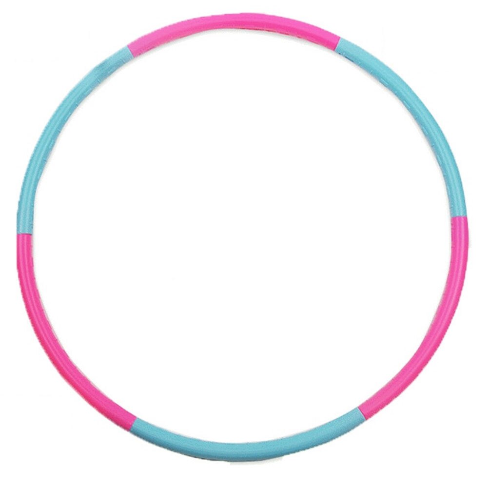 Cerceau d'exercice pour enfants, en plastique, Portable, gymnastique, Fitness, cerceau détachable pour enfants, entraînement en intérieur et en extérieur, bleu, rouge