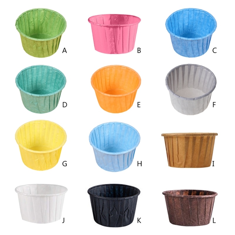 50Pcs Muffin Cupcake Paper Cup Oilproof Cupcake Liner Baking Cup Tray Case Wedding Party Caissettes Cupcake Wrapper Paper