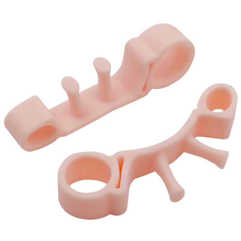 1 Paar Silicone Gel Hamer Teen Separator Correctie Straightener Orthopedische Middenvoet Ringen Voetverzorging Schoenen Cushion Foot Pads