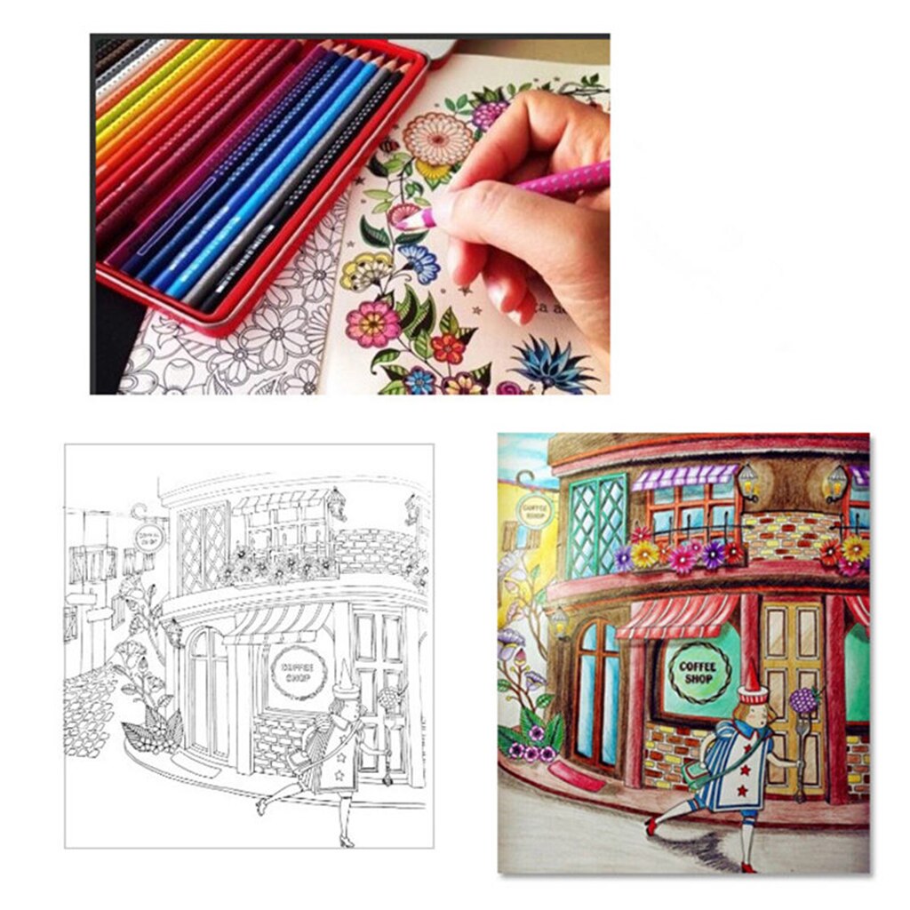 Amazing Patterns Coloring Book Stress Relieving Kid Drawing Books Colour Therapy