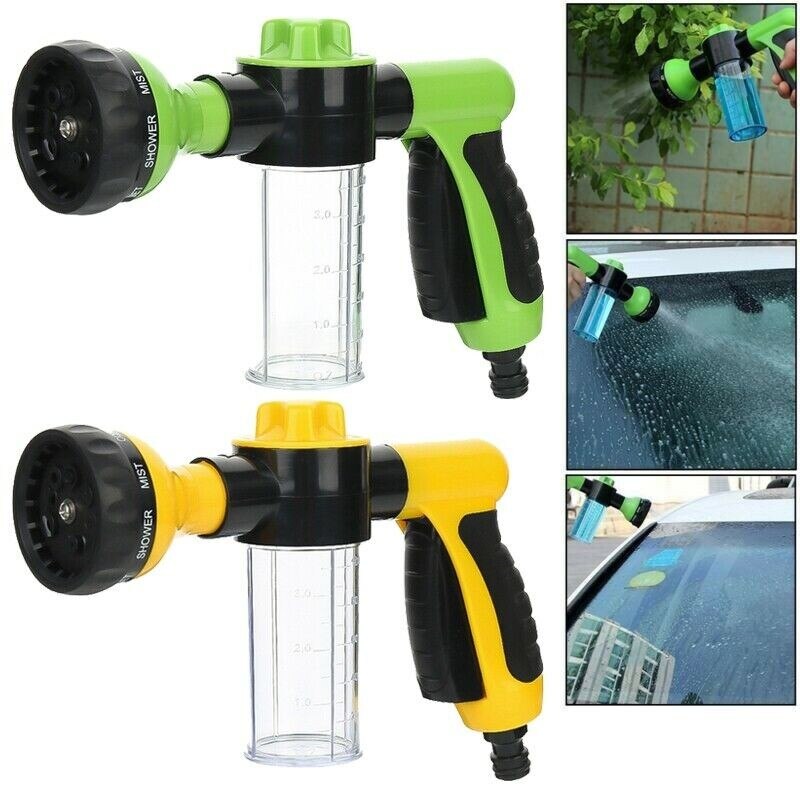 Car Water Spray Gun Washing Machine Car Washing Machine Garden Watering Hose Nozzle Sprinkler Foam Cleaning Water Gun
