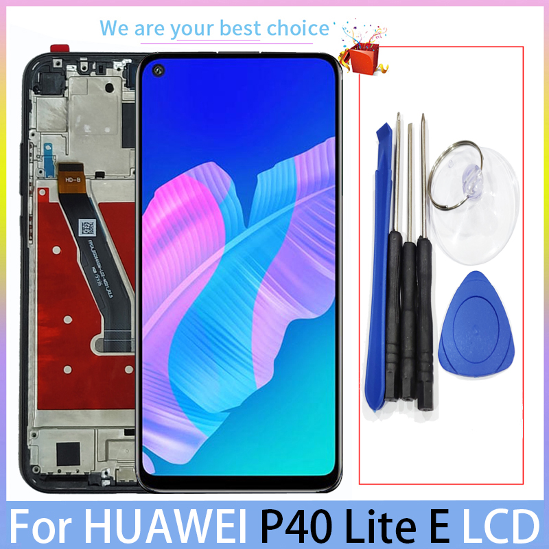 Originale per Huawei P40 Lite E Schermo LCD con Telaio tocco schermo Modelli arte L28 L29 L29N Pannello Digitizer Parti di Ricambio