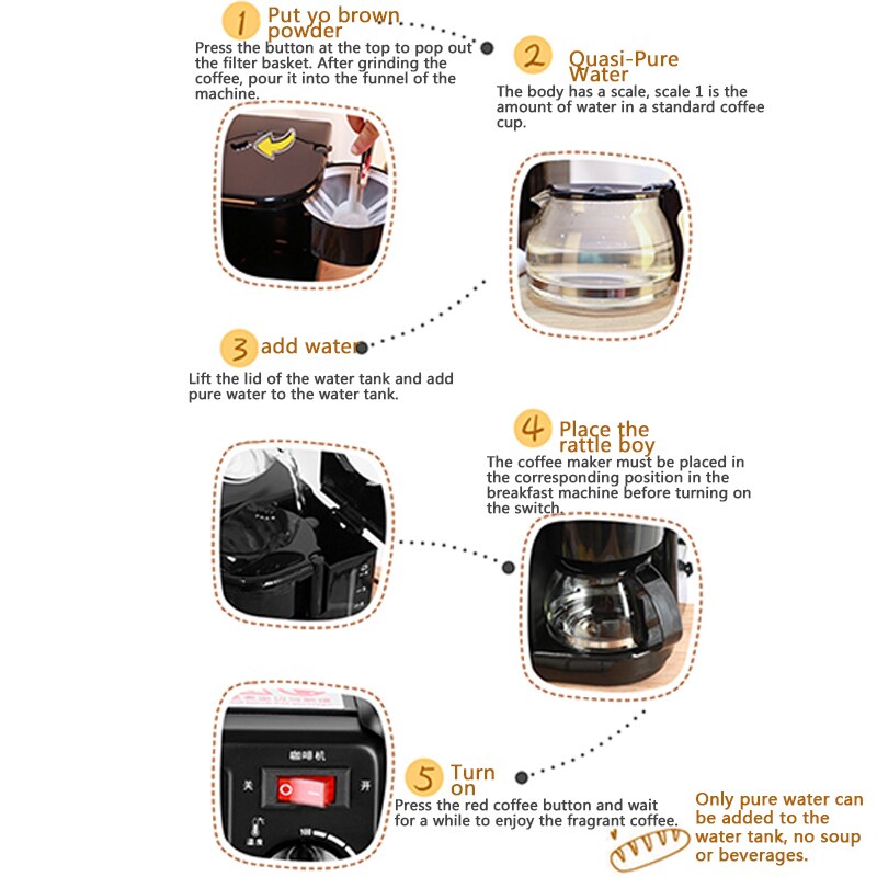 Machine à petit déjeuner multifonction 3 en 1, café au four, une Machine à petit déjeuner haute puissance ZG