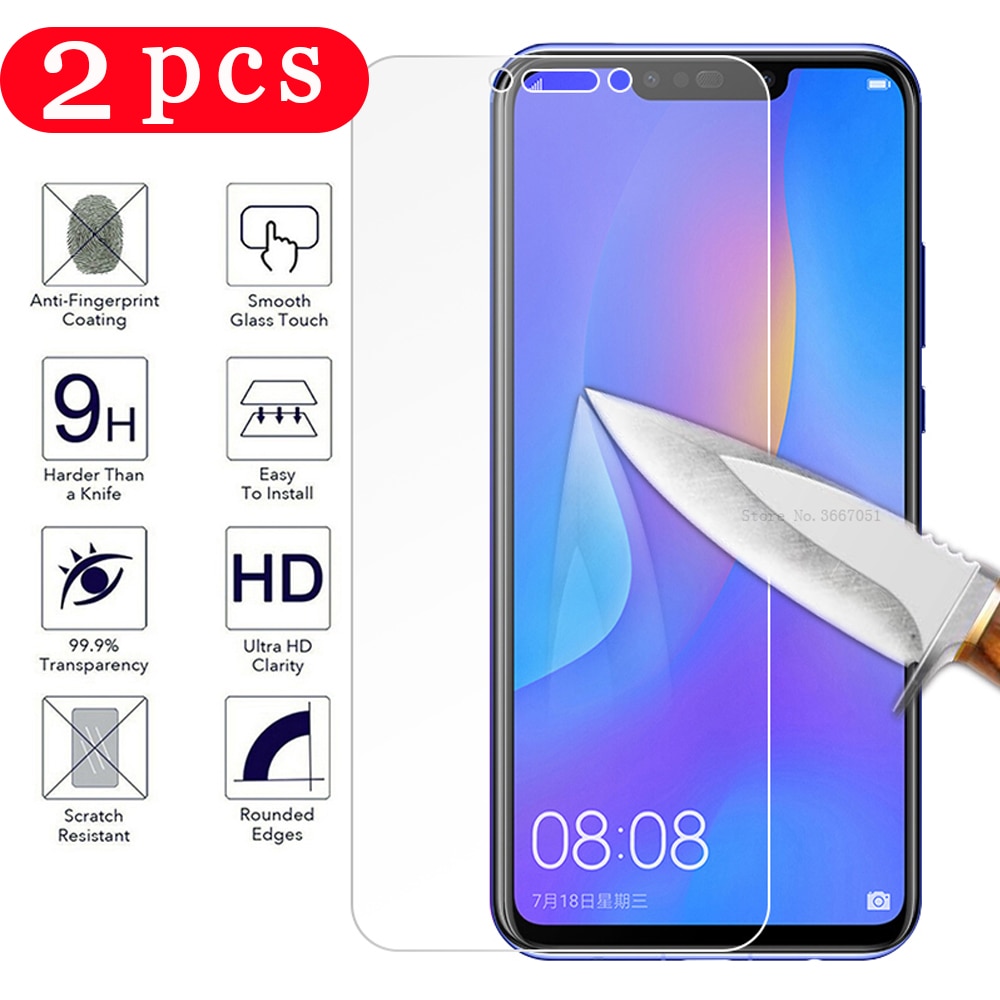 2Pcs Gehard Glas Voor Huawei P Smart Plus P Smart Z Telefoon Screen Protector Beschermende Film Op De glas Smartphone