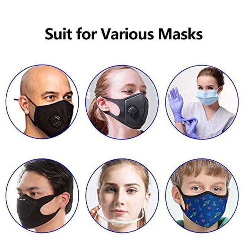 Paquet de 5 protecteurs d'oreille en Silicone pour adaptateur de sangle de masque pour masque portant une taille de boucle réglable pour soulager la douleur des oreilles
