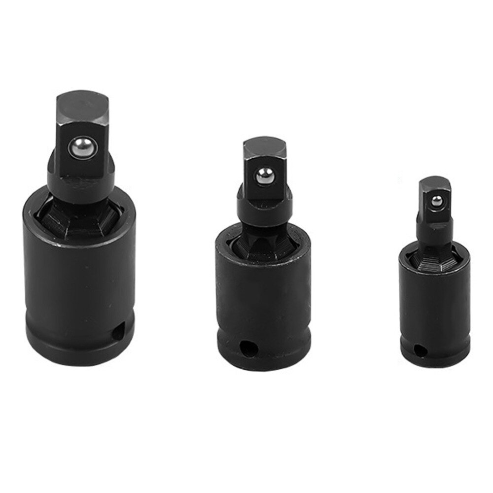 Pneumatic Universal Joint Set Ratchet Angle Extension Bar Socket Adapter Manual Bendable Adapter Socket Tools 1/2" 1/4" 3/8"