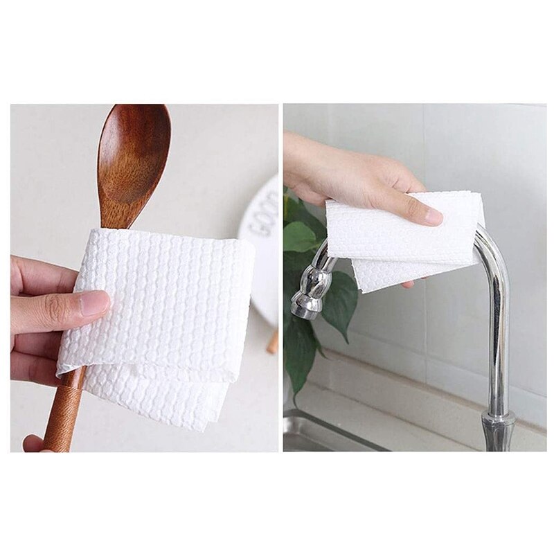 Multipurpose Kitchen Paper Roll, Disposable Non-Woven Wet and Dry Paper Towel Roll Paper Absorbent Absorbent Disposable Cleaning